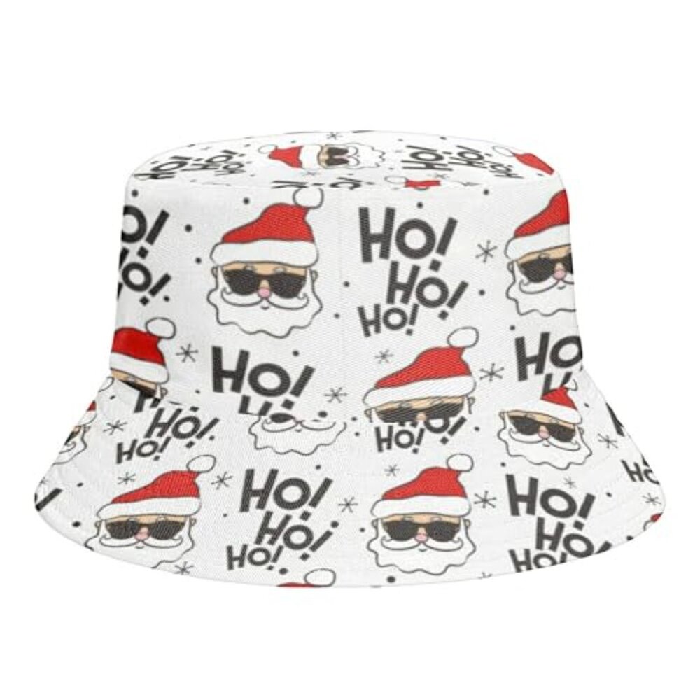 Reversible Bucket Hat Packable Sun Cap Holiday Un… - image 3